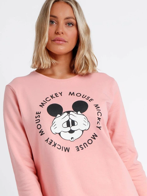 Piżama damska z długimi spodniami i długim rękawem Admas Disney 56963 M Różowa (8433623611124) - obraz 2