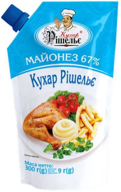 Майонез 67% Кухар Рішельє 300 г – купить в интернет-магазине ROZETKA ...