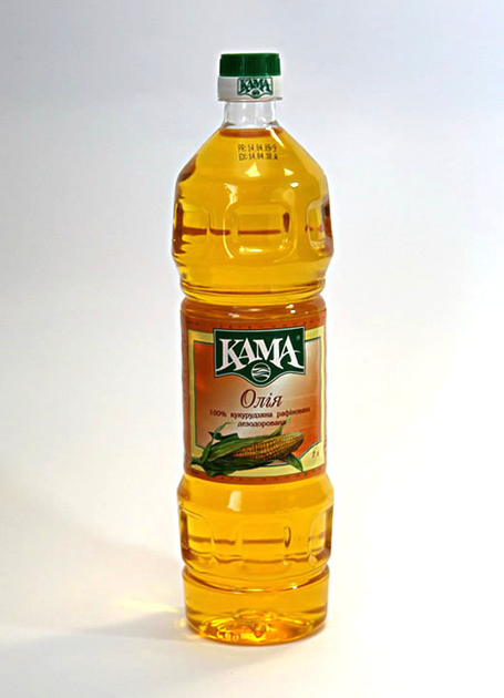 Масло Кама Кукурузное рафинированное дезодорированное 1л – купить в ...