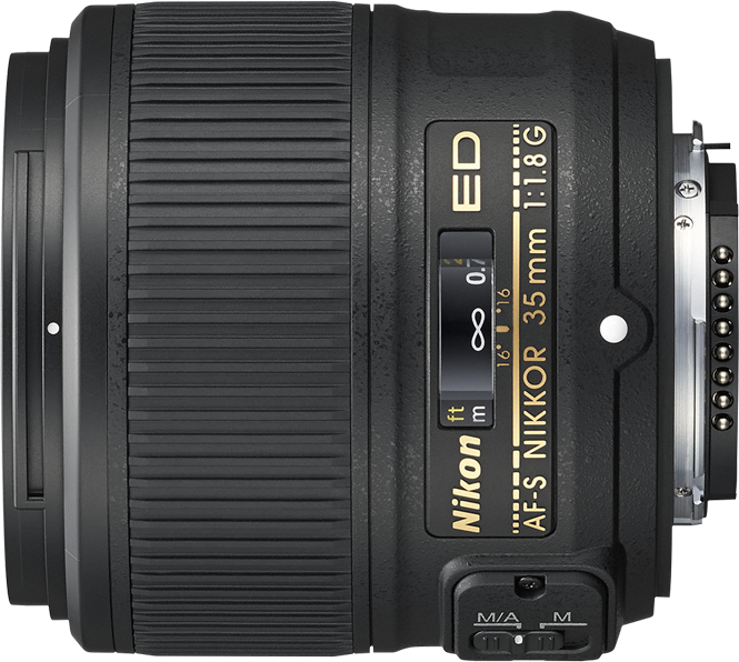 Об'єктив Nikon AF-S Nikkor 35 mm f/1.8G Ed чорний - Фото 2 Об'єктив Nikon AF-S Nikkor 35 mm f/1.8G Ed чорний - зображення 2