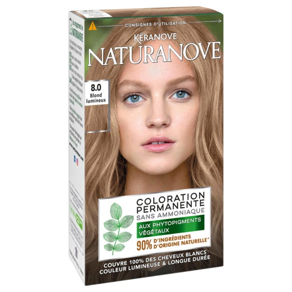 Краска без Аммиака KERANOVE NATURANOVE Coloration Permanent №8 Светлый Блондин 145 мл - Фото 1 Краска без Аммиака KERANOVE NATURANOVE Coloration Permanent №8 Светлый Блондин 145 мл - изображение 1