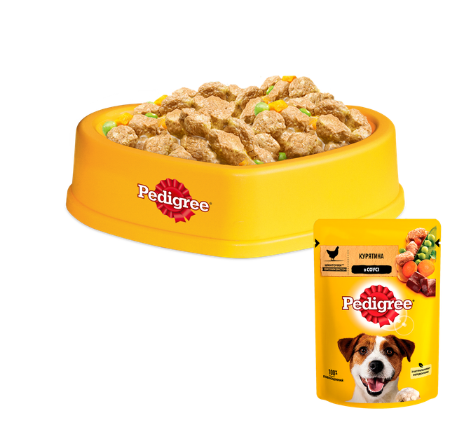Упаковка влажного корма для взрослых собак Pedigree Курица и овощи в соусе 24 шт по 100 г (5900951217326) - изображение 7