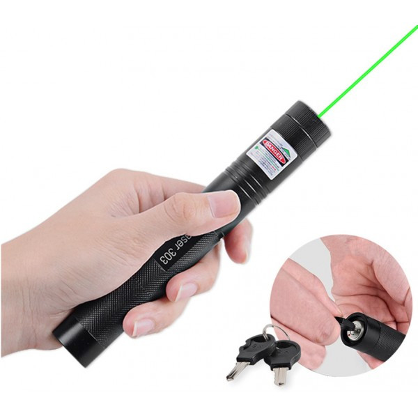 Лазерна указка Green Laser Pointer 303 зелена - Фото 1 Лазерна указка Green Laser Pointer 303 зелена - зображення 1