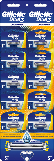 Бритва одноразовая Gillette Blue3 Comfort 1 шт (7702018510825) – в ...