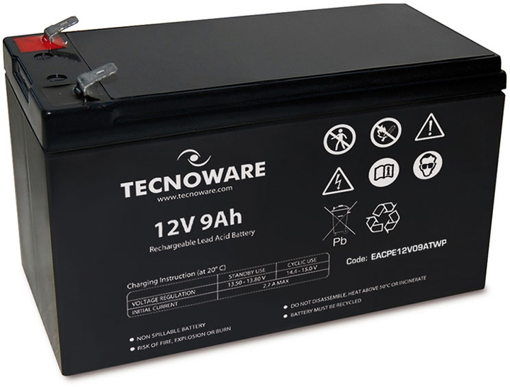 Аккумуляторная батарея TECNOWARE Power Battery 12V 9Ah Faston 6.3 мм ...