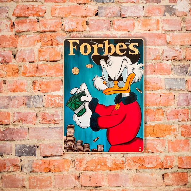 Деревянный постер Scrooge McDuck А4 - Фото 1 Деревянный постер Scrooge McDuck А4 - изображение 1