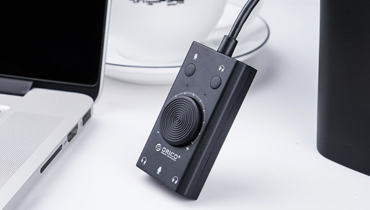 Звуковая карта Orico SC2-BK USB 2.0 внешняя стерео с регулятором громкости - изображение 7