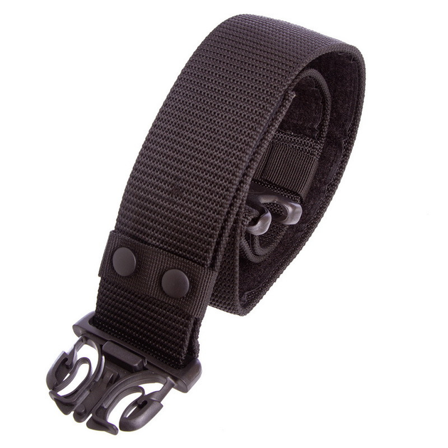 Ремень тактический пояс тактический Zelart Tactical Belt Action 5545 размер 120x5,5см Black - изображение 1