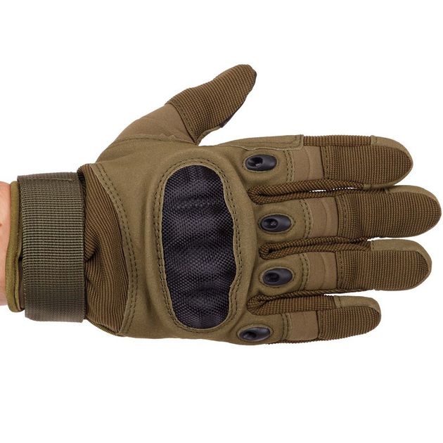 Перчатки тактические с закрытыми пальцами Zelart Action 8798 размер XL Olive - изображение 2