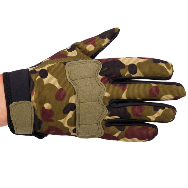Перчатки тактические с закрытыми пальцами Zelart Action 8791 размер L Camouflage - изображение 2