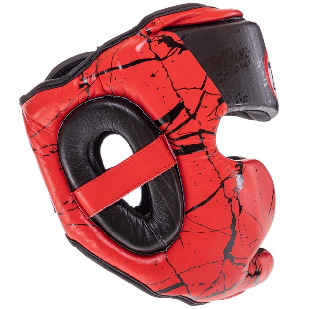 Шлем боксерский кожаный с полной защитой Twins Heroe 0774 размер S Red ...