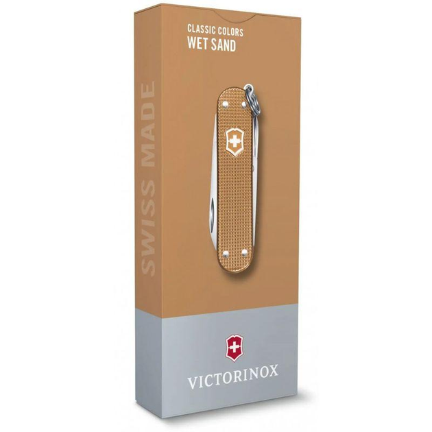 Багатофункціональний кишеньковий ніж Victorinox складаний 5 функцій 58 мм. коричневий 2203310 - зображення 2