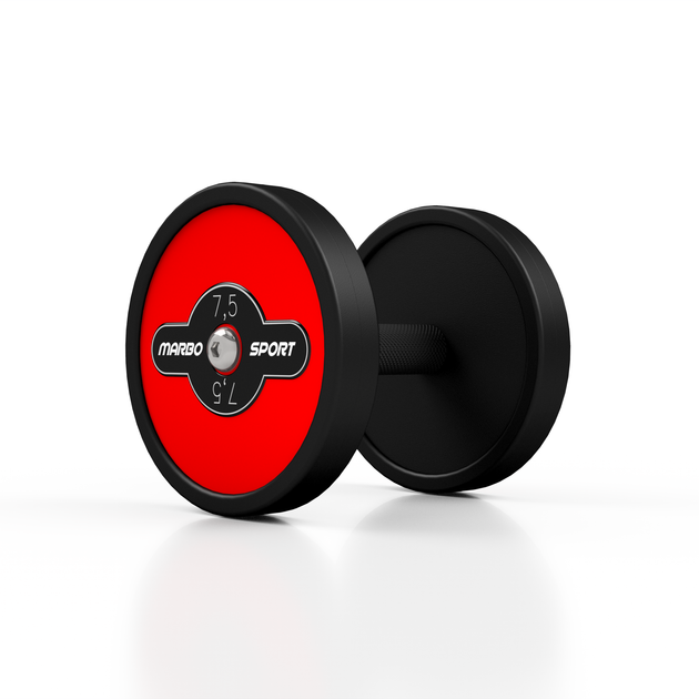Гантели обрезиненные Marbo Sport 7,5кг, красный глянец – низкие цены ...