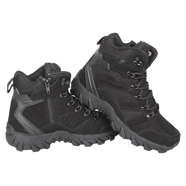 Ботинки тактические Lesko GZ702 Black р.44 армейская обувь для тренировок на шнуровке TR_42409 - изображение 2