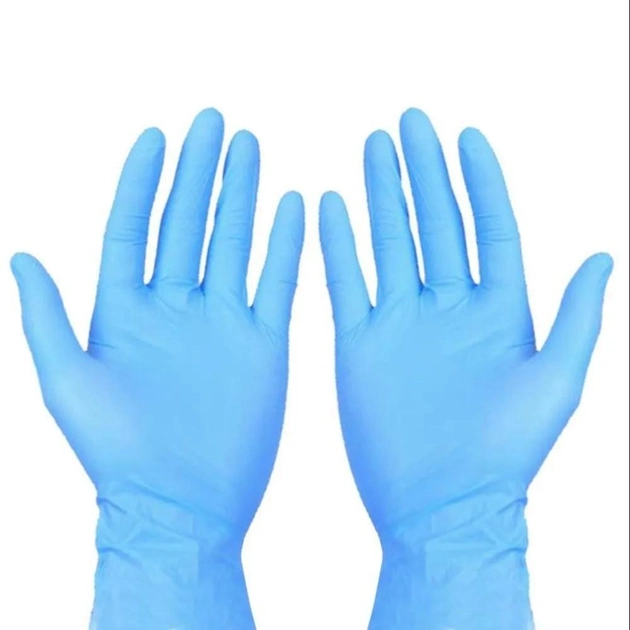 Перчатки нитриловые Nitrylex Classic размер М голубые 100 шт - изображение 2