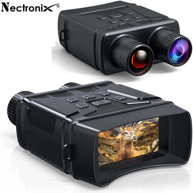 Бінокль нічного бачення ПНБ з дальністю до 250 метрів, 5Х зумом і відео / фото зйомкою Nectronix NVB250 (100825) - зображення 1