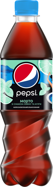 Упаковка напою безалкогольного сильногазованого Pepsi Лайм-м'ята 0.5 л ...