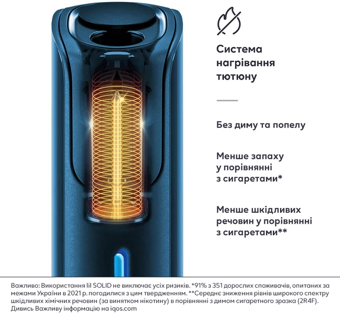 Устройство для нагревания табака LiL Solid 2.0 Blue (7622100818564