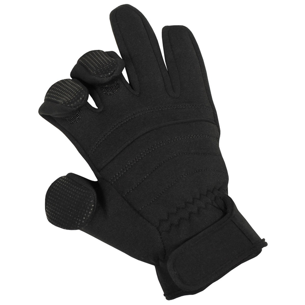 Тактичні зимові рукавички "Combat" MFH з неопрену чорні р-р L (15873A_L) - зображення 2