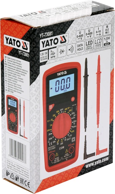 Multimetr cyfrowy YATO YT-73081 - obraz 3