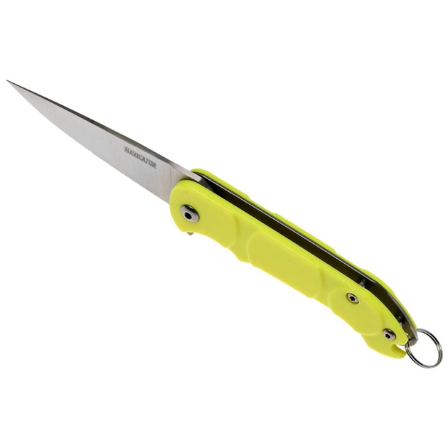 Нож складной карманный, туристический, EDC Ontario 8900YEL OKC Navigator Liner Lock Yellow 138 мм - изображение 2