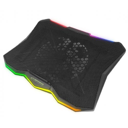 Підставка під ноутбук з RGB підсвічуванням Esperanza Notebook Cooling Pad EGC110 Xalok - Фото 2 Підставка під ноутбук з RGB підсвічуванням Esperanza Notebook Cooling Pad EGC110 Xalok - зображення 2