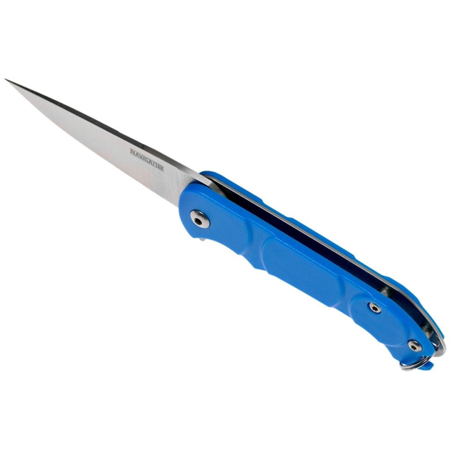 Нож складной карманный, туристический, EDC Ontario 8900BLU OKC Navigator Liner Lock Blue 138 мм - изображение 2