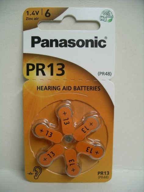 Батарейка Panasonic повітряно-цинкова PR13(PR48) 1 BLISTER/6 шт. – фото ...
