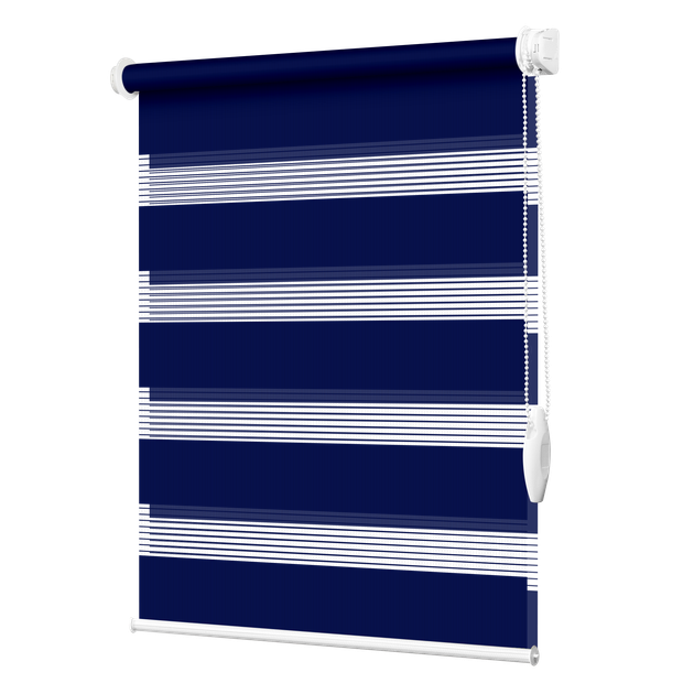 Ролета день ночь Decoharm 81x160 см Темно-синий - Фото 1 Ролета день ночь Decoharm 81x160 см Темно-синий - изображение 1