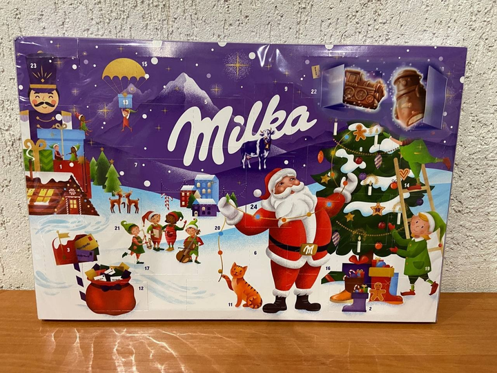 Адвент календарь шоколадный новогодний Milka Милка вес 200 г – купить в ...