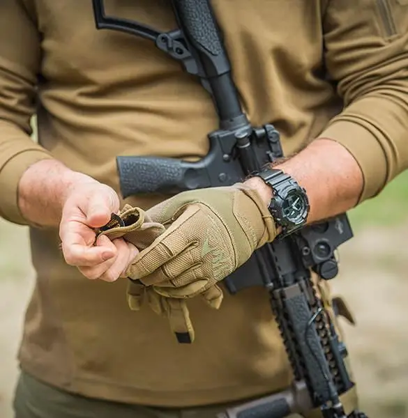 Рукавиці тактичні L Койот, Зелені Helikon-Tex Rękawiczki Range Tactical L Coyote Adaptive Green A (RK-RNG-PO-1112A-B05-L) - изображение 3