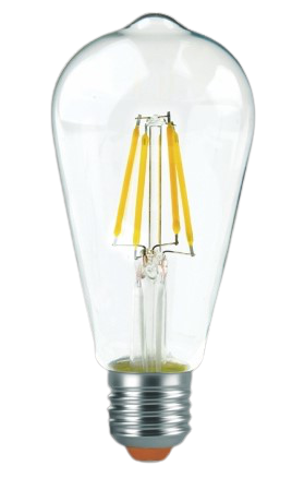 Світлодіодна лампа EGE LED Філамент Едісон(Filfmtnt Edison) 6 W ST64 4000К Е27 - зображення 8
