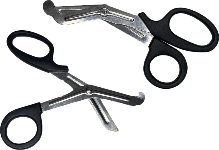 Парамедицинские ножницы Rhino Trauma Scissor 16.5 см Черные (7772227778787) - изображение 1