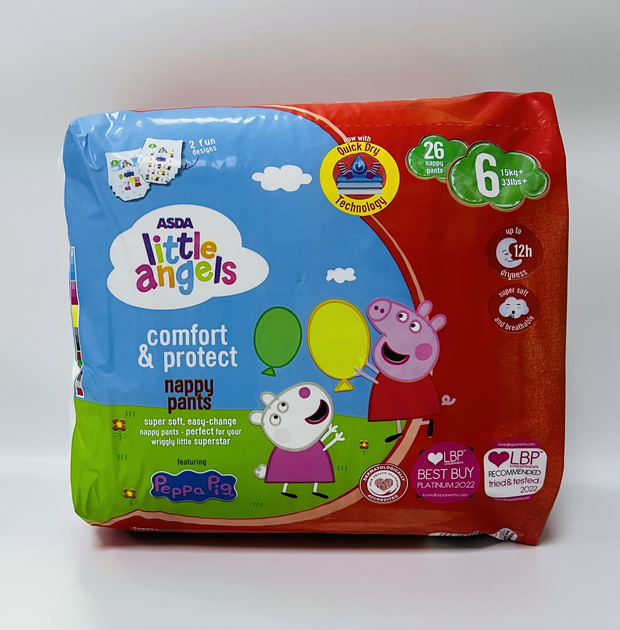 ASDA Little Angels Comfort Protect Size Nappies Review, 55% OFF