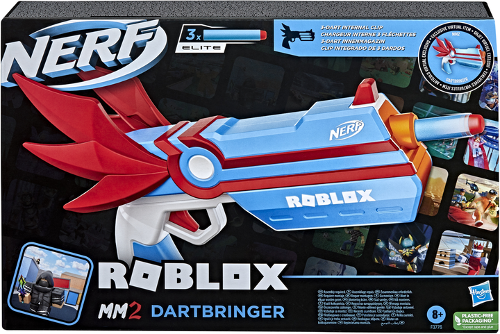 Бластер игрушечный Hasbro Nerf Roblox ММ2 Ангел (F3776) – игрушки с ...