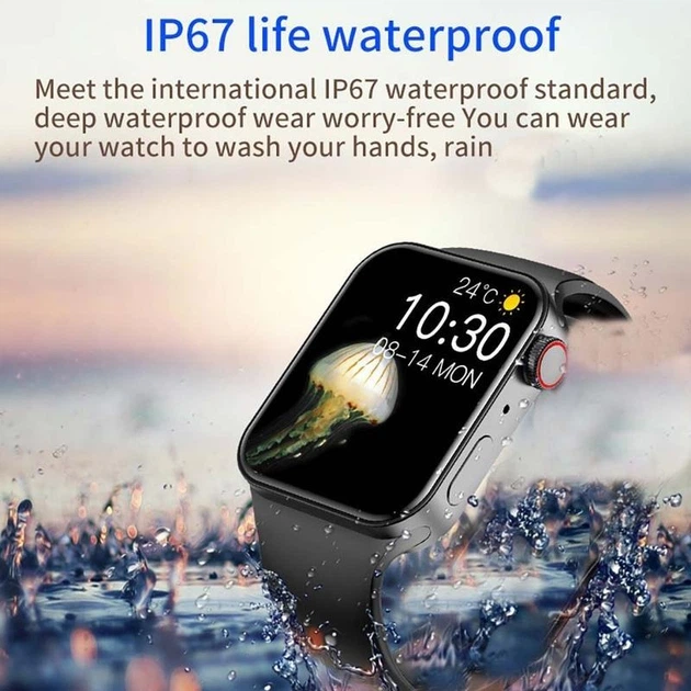 Умные смарт часы Smart Watch 100PLUS-PRO 1,75", с голосовым вызовом, спортивными режимами, функциями контроля здоровья black - Фото 2 Умные смарт часы Smart Watch 100PLUS-PRO 1,75", с голосовым вызовом, спортивными режимами, функциями контроля здоровья black - изображение 2