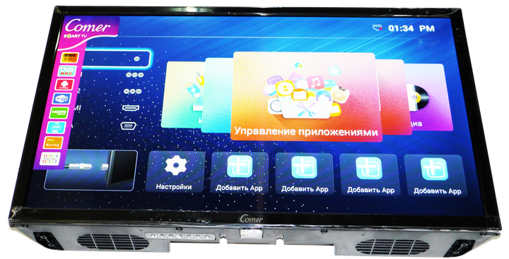 Телевізор LCD LED Comer 24" Smart TV - WiFi - 1Gb Ram - 4Gb Rom - T2 - USB/SD - HDMI - зображення 4