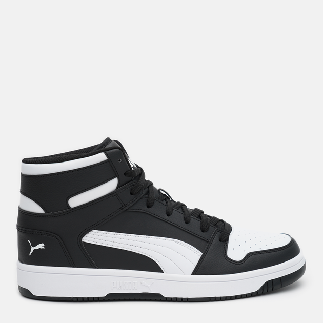 Акція на Чоловічі черевики Puma Rebound LayUp SL 36957301 41 (7.5) 26.5 см Black-White від Rozetka