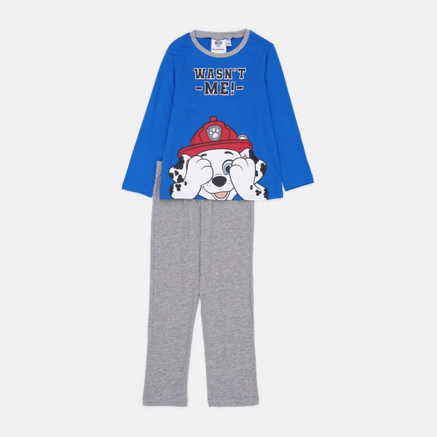 Акція на Піжама (лонгслів + штани) для хлопчика Disney Paw Patrol VH2012 104 см 4Y Синя від Rozetka