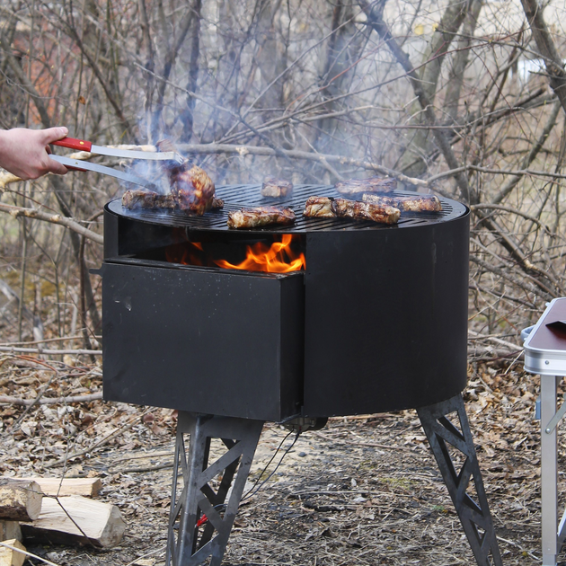 Уличный мангал для дома и дачи SmokeHouse Античный