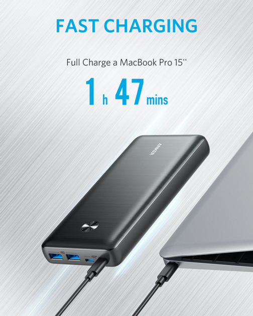 УМБ Anker PowerCore III Elite 25600 mAh 87W Black (A1291H11