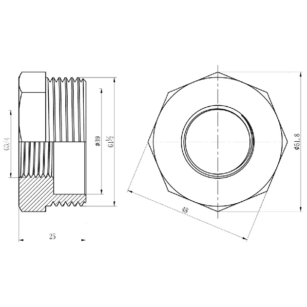 Футорка SD Forte 1\" 1/2х3/4\" НВ SF3744020 – фото, отзывы ...