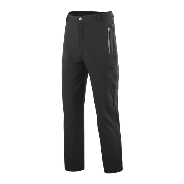 Тактичні штани Lesko для B001 S Black чоловічі осінньо-зимові на флісі - зображення 1