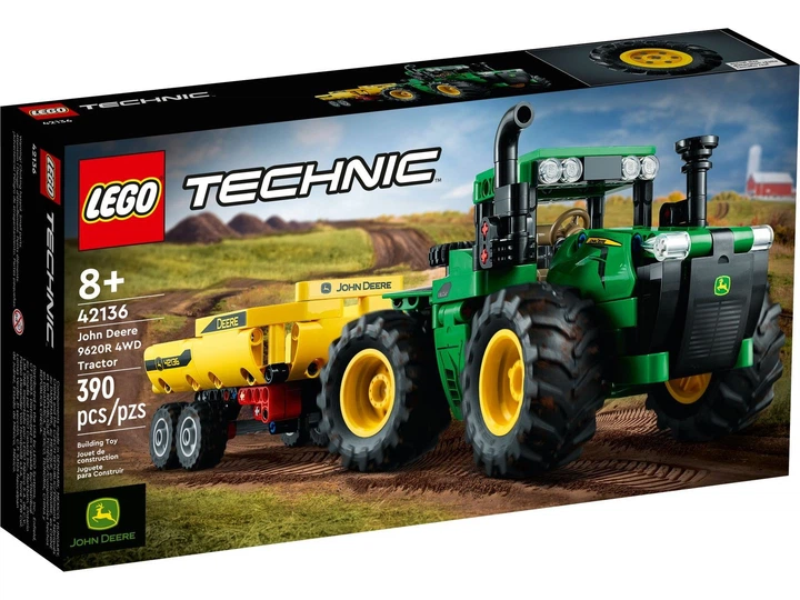Конструктор Lego Technic Трактор John Deere 9620R 4WD 390 деталей