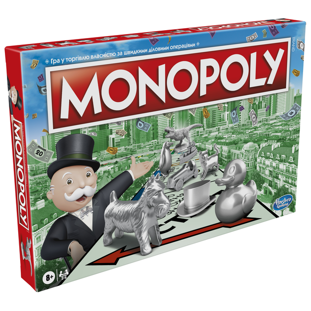 Гра настільна Hasbro Класична Монополія українська версія (C1009_E75 ...