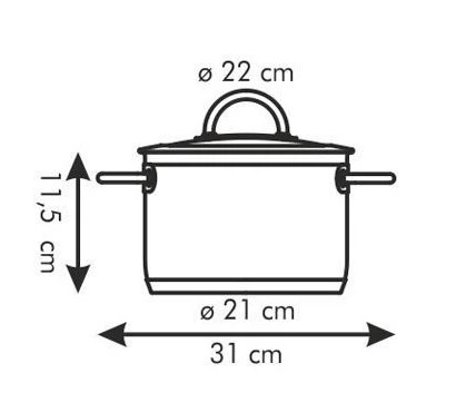Кастрюля Tescoma Vision 22 см 4 л з кришкою (779222) - зображення 4