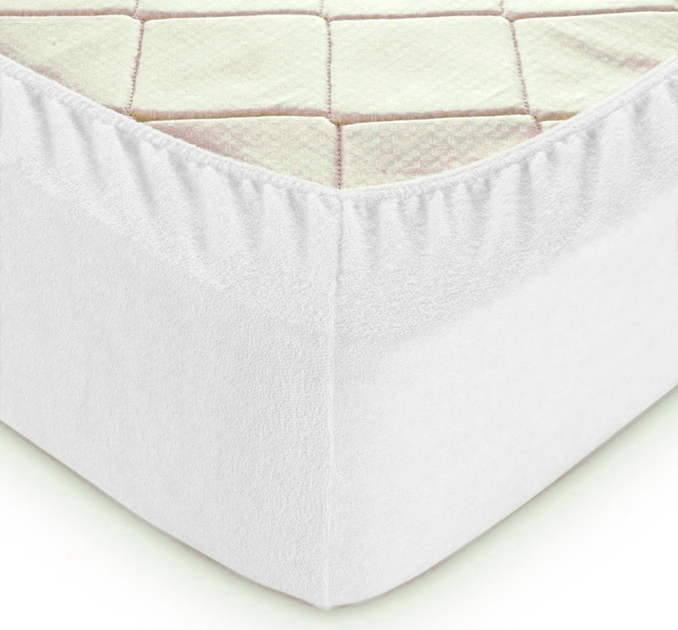 Простынь махровая на резинке (180х200х30) Bright White – фото, отзывы ...