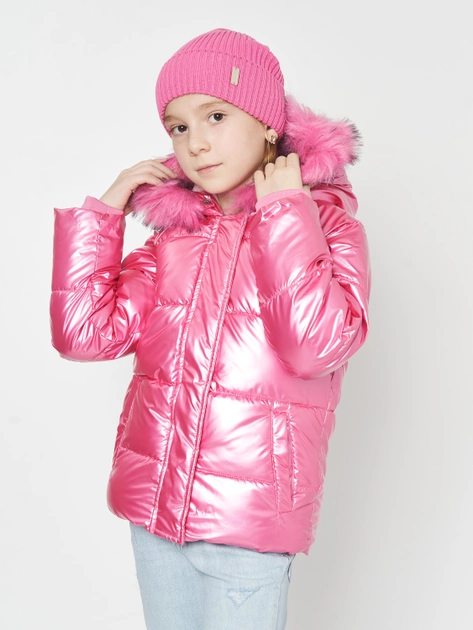 Акція на Куртка зимова дитяча Minoti Crunch 4 37043JNR 116-122 см Рожева від Rozetka