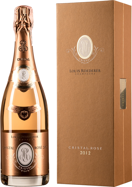 Шампанське Louis Roederer Cristal Rose 2012 Gift box рожеве брют 0.75 л 12% (3114080047057) - зображення 1