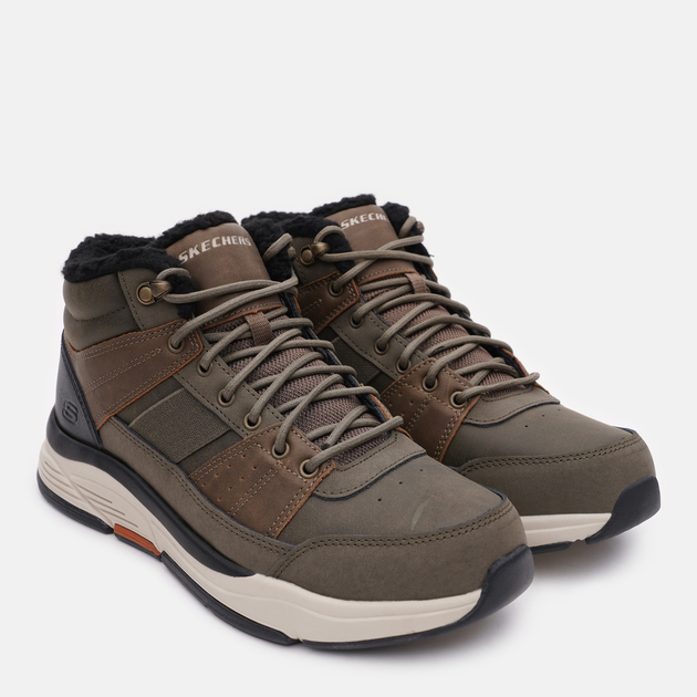 Мужские зимние ботинки Skechers 66199 OLV 45.5 29.5 см Зеленые ...